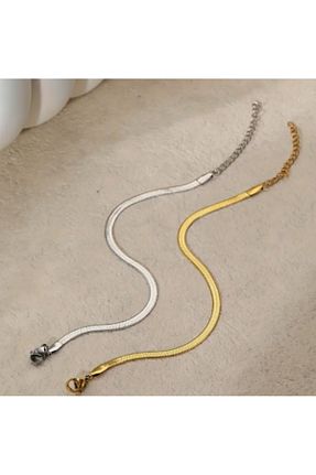 دستبند استیل (فولاد) طلائی زنانه استیل (فولاد) SE Jewellery - کد 897885470