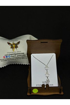 گردنبند نقره متالیک زنانه 925 عیار Değerli Gümüş - کد 897899952