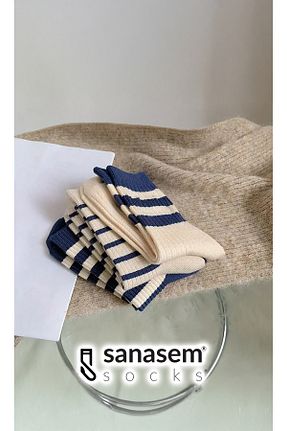 جوراب رنگی زنانه پنبه ای SANASEM - کد 893425707