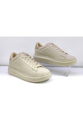 کفش پیاده روی بژ زنانه چرم مصنوعی DarkStep - کد 898587093