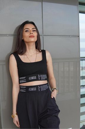 ست بالاتنه و پائین تنه مشکی زنانه بافتنی one1 - کد 897903972