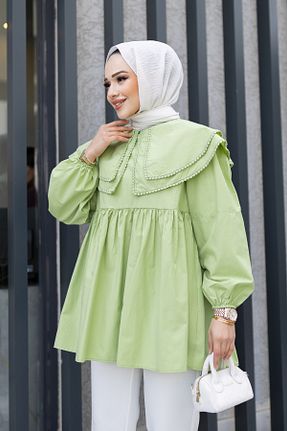 پیراهن حجاب سبز زنانه رگولار LOCCO - کد 897923347