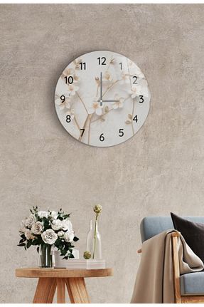 ساعت دیواری سفید 27 x 27 Genel Markalar - کد 300959982