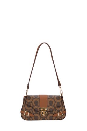 کیف دوشی قهوه ای زنانه چرم مصنوعی U.S. Polo Assn. - کد 894891407