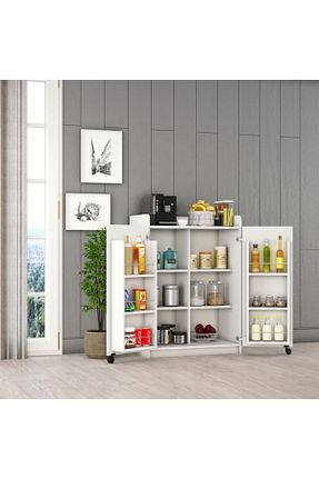 کابینت چند منظوره سفید MDF Asra Trend - کد 243543244
