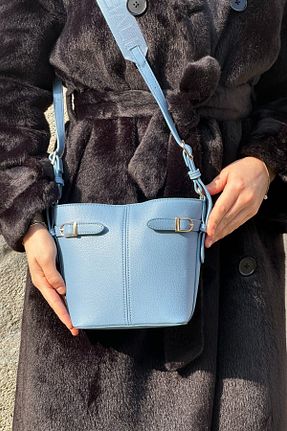 کیف دوشی آبی زنانه چرم مصنوعی Mollycrush - کد 897944737