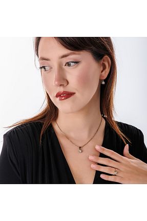 گردنبند جواهر سفید زنانه مس Atelier LEO Handmade Jewellery - کد 898958526