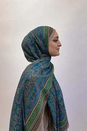 شال سبز زنانه پلی استر Karaca - کد 897950220