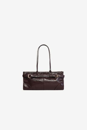 کیف دوشی قهوه ای زنانه چرم مصنوعی MARSEPTUN - کد 897973695