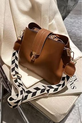 کیف دوشی قهوه ای زنانه چرم مصنوعی Rimense - کد 895118016