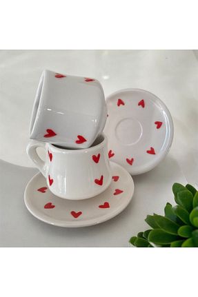 فنجان قهوه قرمز 2 نفره nutyaart - کد 861204641