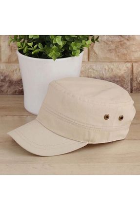 کلاه بژ زنانه پنبه ای MYZİ STORE - کد 897984676