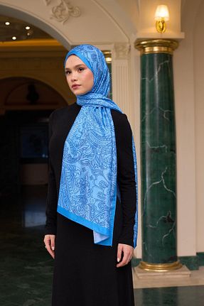 شال آبی زنانه İpekhan - کد 897983482