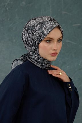 روسری مشکی پنبه پلی استر İpekhan - کد 897984829