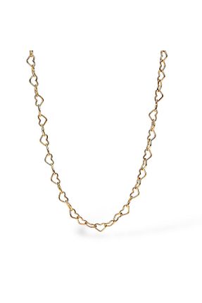 گردنبند استیل ( فولاد ) طلائی زنانه استیل ضد زنگ neslyaccessories - کد 897983014