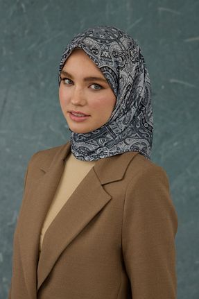 روسری مشکی پنبه پلی استر İpekhan - کد 897984866
