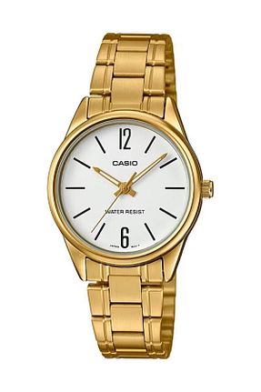 ساعت مچی طلائی زنانه زیر 20 میلی متر Casio - کد 41056658