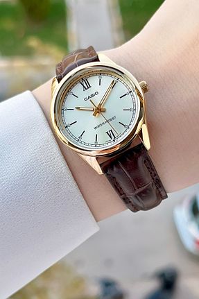 ساعت مچی قهوه ای زنانه 55 میلی متر و بالاتر Casio - کد 90165227