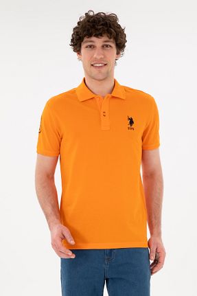 پولوشرت نارنجی مردانه پارچه ای U.S. Polo Assn. - کد 830472087