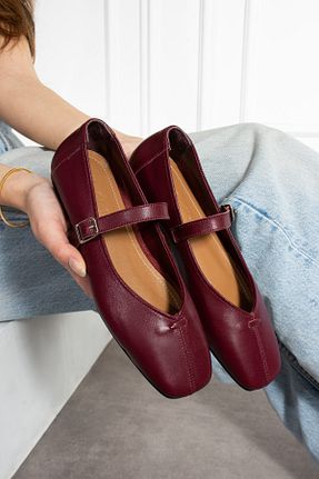 بابت زرشکی زنانه چرم خالص Mio Styllo - کد 898002542