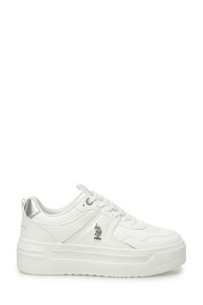 کفش اسنیکر سفید زنانه بند دار U.S. Polo Assn. - کد 898017596