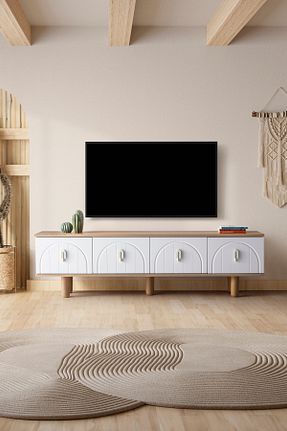 میز و پایه تلویزیون بژ Suntalam MİLVAKİ - کد 881345925