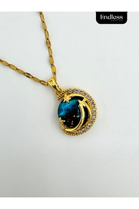 گردنبند استیل ( فولاد ) زرد استیل ضد زنگ Butik - کد 891131576