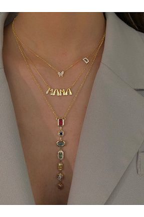 گردنبند استیل ( فولاد ) طلائی زنانه استیل (فولاد) h&b design jewel - کد 898072523