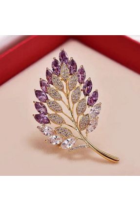 سنجاق سینه بنفش فلزی Punky Store - کد 898077544