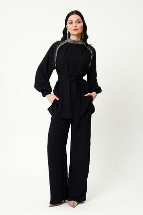 ست بالاتنه و پائین تنه حجاب مشکی زنانه Relaxed Jupe - کد 898084513