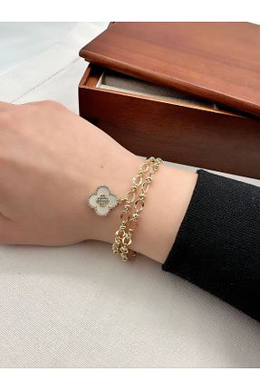 دستبند جواهر متالیک زنانه زیرکن Jerie - کد 898080930