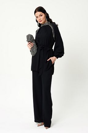 ست بالاتنه و پائین تنه حجاب مشکی زنانه Relaxed Jupe - کد 898084513