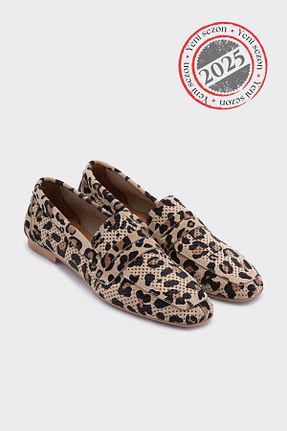 کفش لوفر قهوه ای زنانه جیر SHOEMARK - کد 897622979