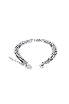دستبند استیل (فولاد) طوسی زنانه استیل ضد زنگ Beşiktaş - کد 860574085