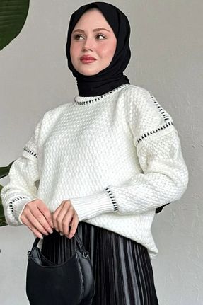 پلیور حجاب سفید زنانه رگولار KAREN - کد 898108961