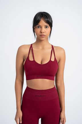 نیم تنه اسپرت زرشکی زنانه لیکرا gymxprofit - کد 898223581