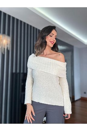 پلیور نباتی زنانه ساده Atelier Derin - کد 898120147