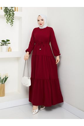 لباس حجاب زرشکی زنانه رگولار modapark.ist - کد 898111478