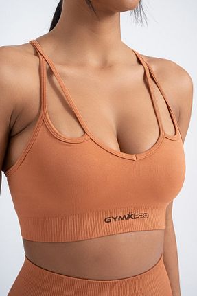 نیم تنه اسپرت نارنجی زنانه لیکرا gymxprofit - کد 898224353