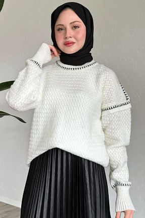 پلیور حجاب سفید زنانه رگولار KAREN - کد 898108961