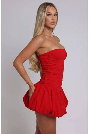 لباس قرمز زنانه بافتنی ecemore - کد 898117278