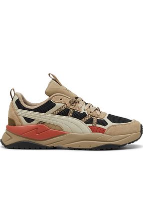 کفش اسنیکر بژ مردانه بند دار Puma - کد 898114436