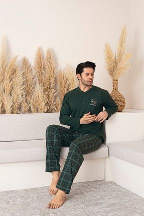 ست لباس راحتی خاکی مردانه ساده Sude HOMEWEAR - کد 898102130