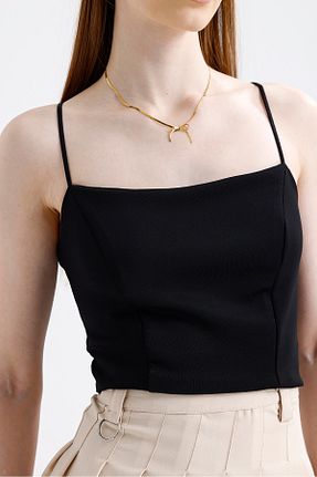 بلوز مشکی زنانه ساده Elia Moda - کد 898121865
