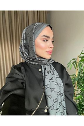 شال طوسی زنانه پنبه ای Oxygen Scarfs - کد 898104795