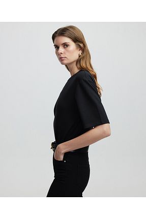 تیشرت مشکی زنانه Relaxed İpekyol - کد 898801347