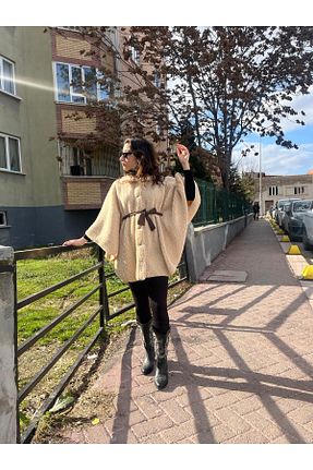 کت بژ زنانه پلی استر OLEA MODA - کد 898802286
