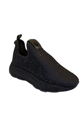 کفش اسنیکر مشکی زنانه بدون بند WHİTE LİNE - کد 898137444