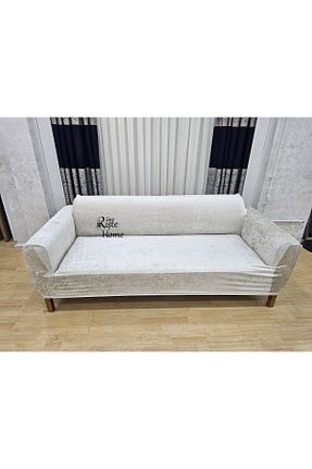 کاور مبل سفید مخمل Rişte Home - کد 898802370