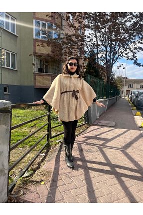 کت بژ زنانه پلی استر OLEA MODA - کد 898802286